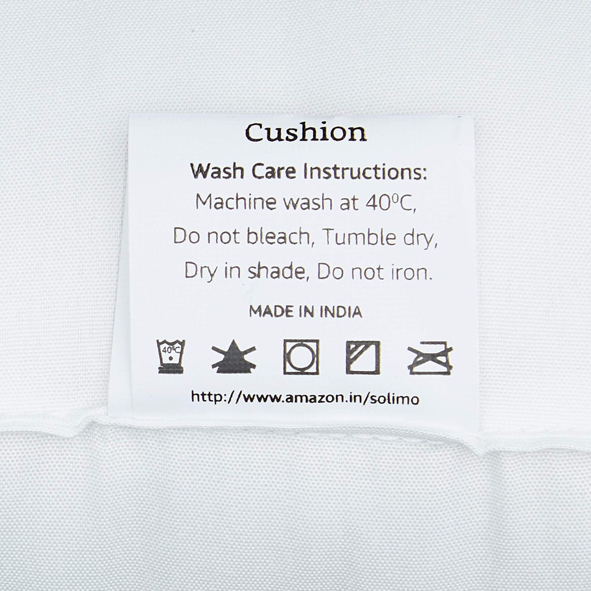 Amazon Brand - Solimo Microfibre Filled Cushion,12x12 Inch, Set of 3