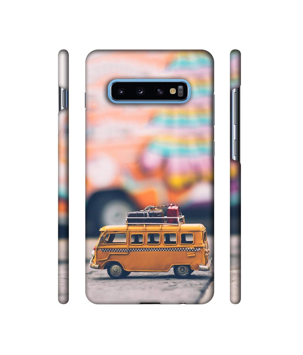 Amazon Brand - Solimo Designer Toy Bus 3D Printed Hard Back Case Mobile Cover for Samsung Galaxy S10 Plus
