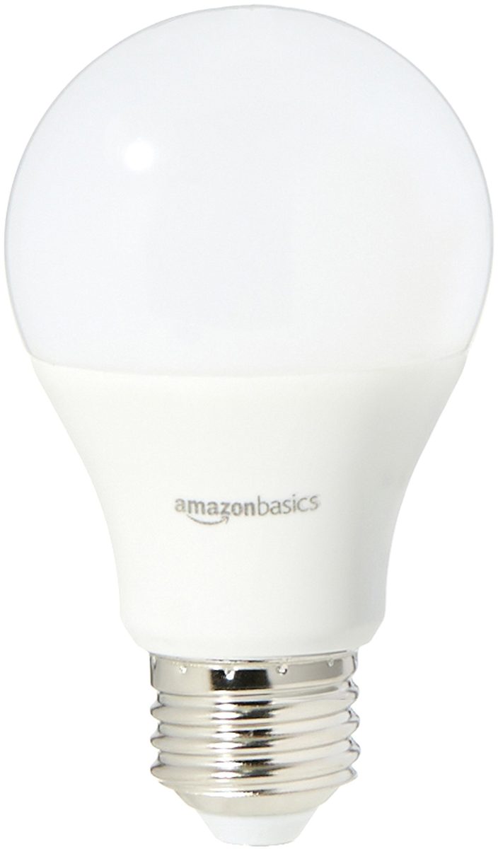 AmazonBasics 75 Watt Equivalent, Soft White, Dimmable, A19 LED Light Bulb, 6-pack