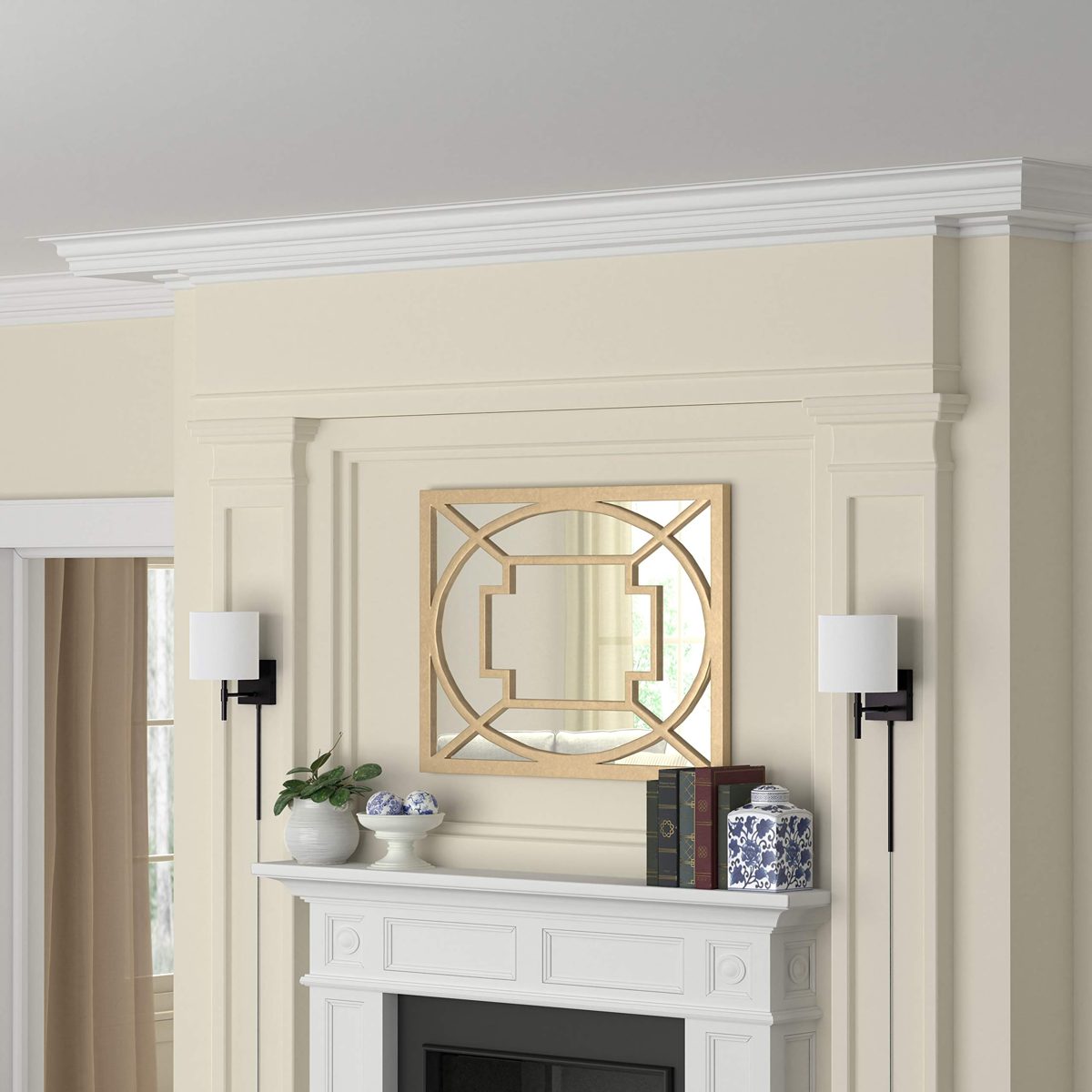 Amazon Brand – Ravenna Home Traditional Plug-In Wall Sconce with Linen Shade, LED Bulb Included, 11.75"H, Dark Bronze