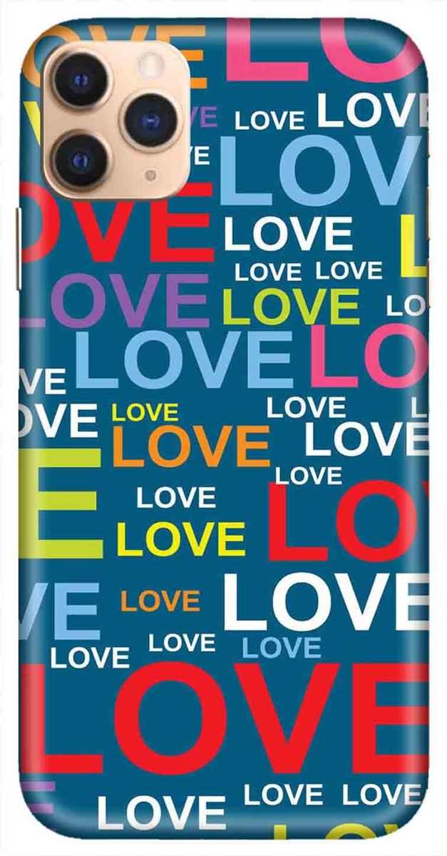 Amazon Brand - Solimo Designer Love Pattern Design 3D Printed Hard Back Case Mobile Cover for Apple iPhone 11 Pro Max
