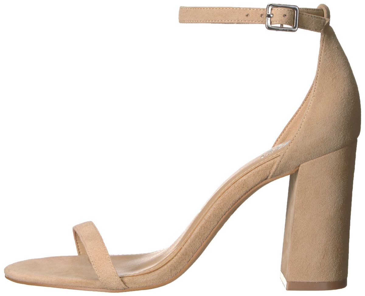 The Fix Gracie Block Heel Strappy Sandal Heeled, Dove Suede, 8 M US