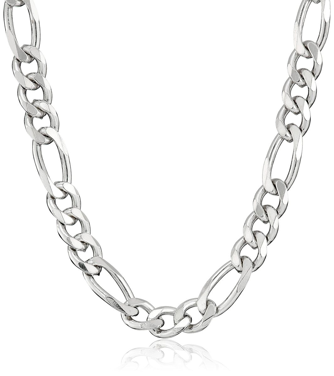 Men's Sterling Silver Italian 4.60mm Solid Figaro Link-Chain Necklace, 24"