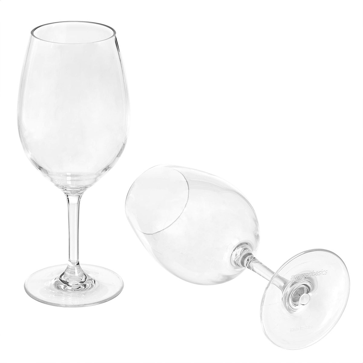 AmazonBasics Tritan Wine Glasses - 20-Ounce, Set of 4