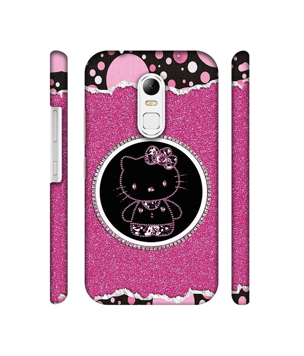 Amazon Brand - Solimo Designer Kitty with Glitter 3D Printed Hard Back Case Mobile Cover for Lenovo Vibe X3