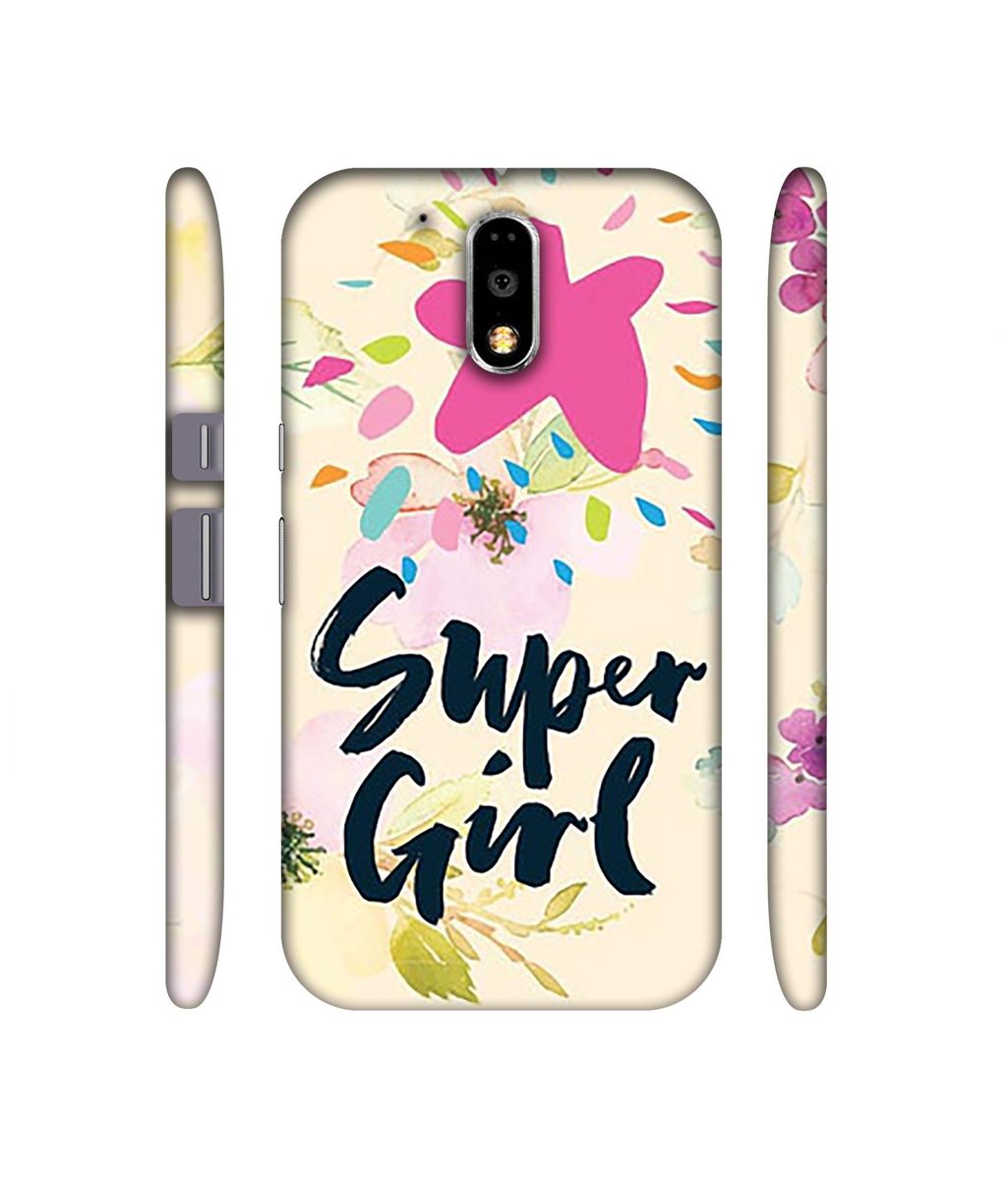 Amazon Brand - Solimo Designer Super Girl 3D Printed Hard Back Case Mobile Cover for Motorola Moto G4 Plus