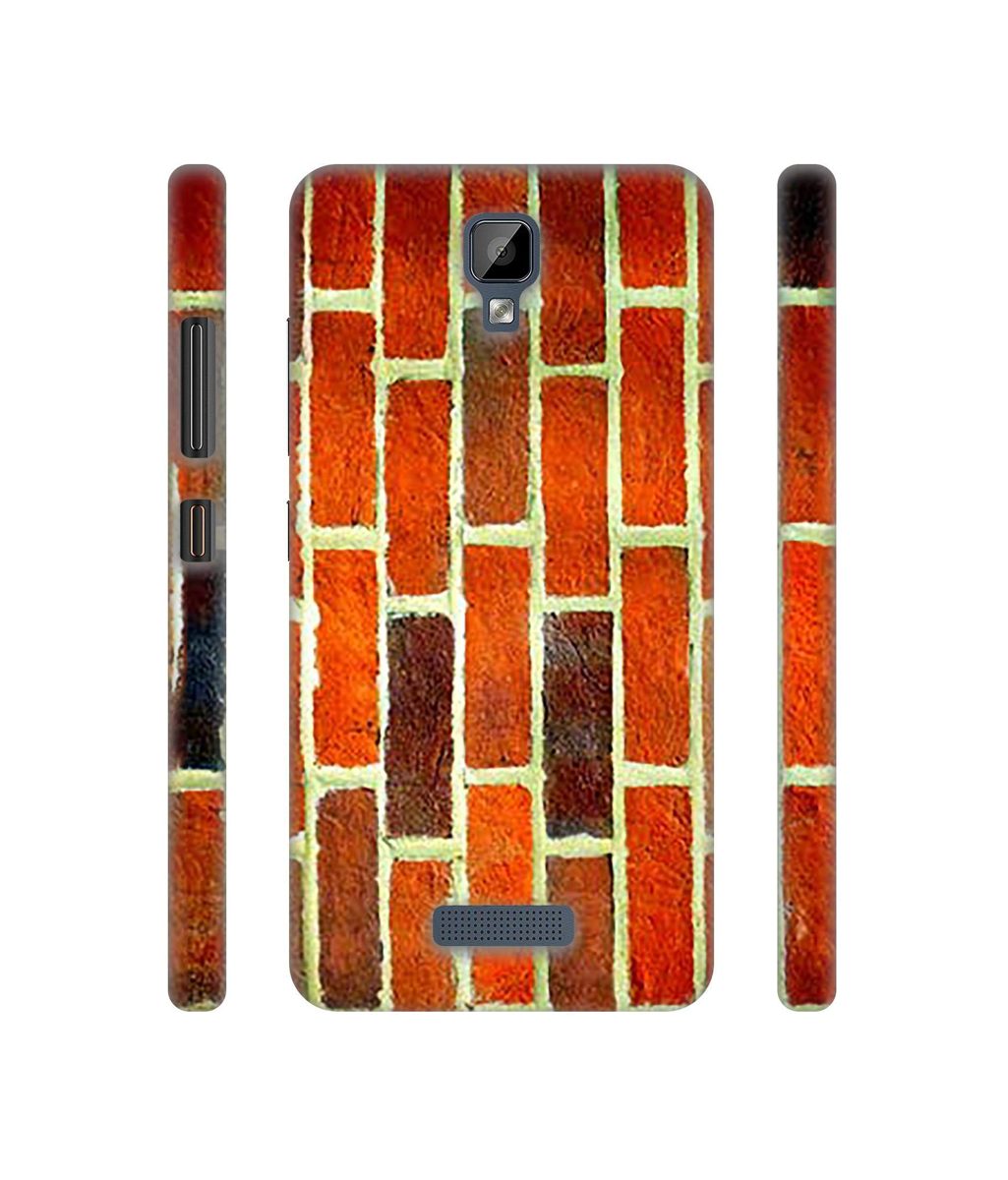Amazon Brand - Solimo Designer Brick Texture 3D Printed Hard Back Case Mobile Cover for Gionee P7 Max