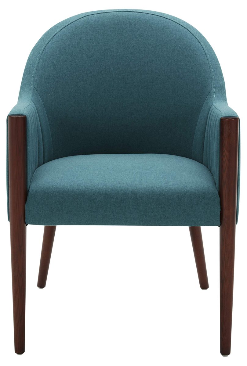 Amazon Brand – Rivet Contemporary Curved-Back Dining Chair, 35"H, Aqua