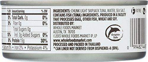 365 Everyday Value, Chunk Light Tuna in Water Salt Added, 5 Ounce