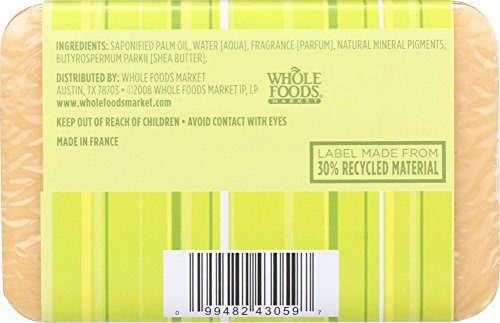 Whole Foods Market, Lemon Verbena Triple Milled Soap, 8 Ounce