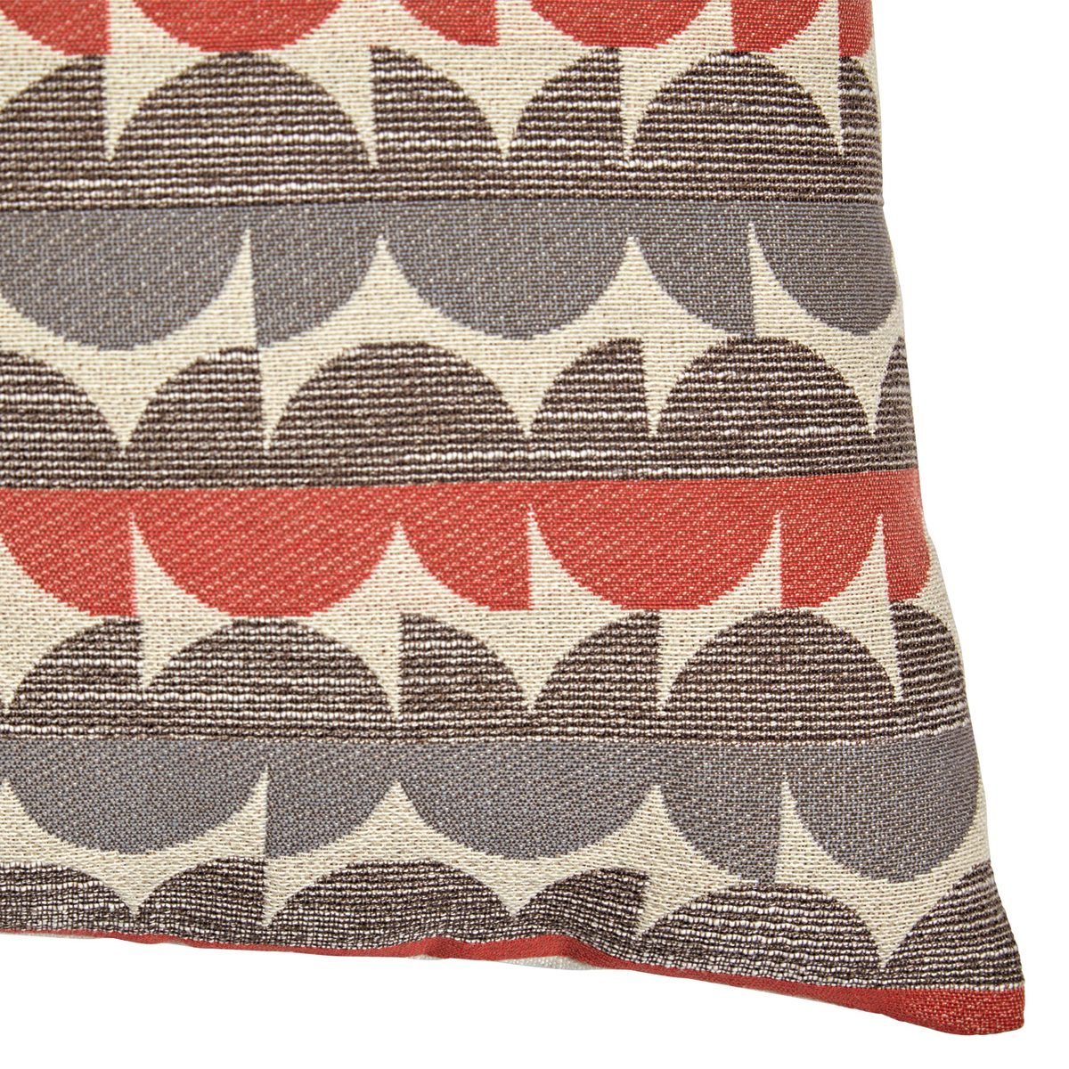 Amazon Brand – Rivet Mid-Century Graphic Throw Pillow - 17 x 17 Inch, Blue / Red