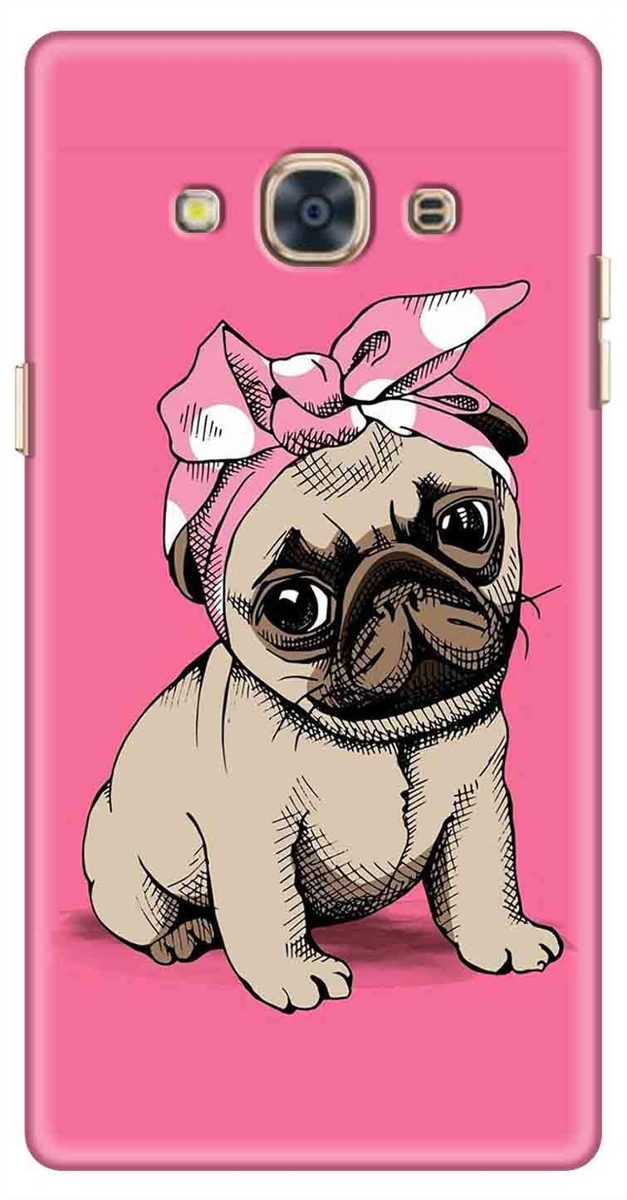 Amazon Brand - Solimo Designer Pug Design 3D Printed Hard Back Case Mobile Cover for Samsung Galaxy J3 Pro