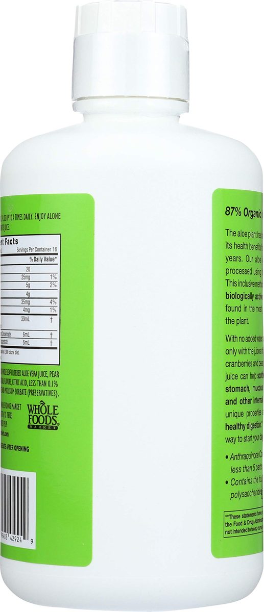 365 Everyday Value, Whole Leaf Filtered Aloe Vera Juice, Pomegranate Cranberry Flavor, 32 fl oz