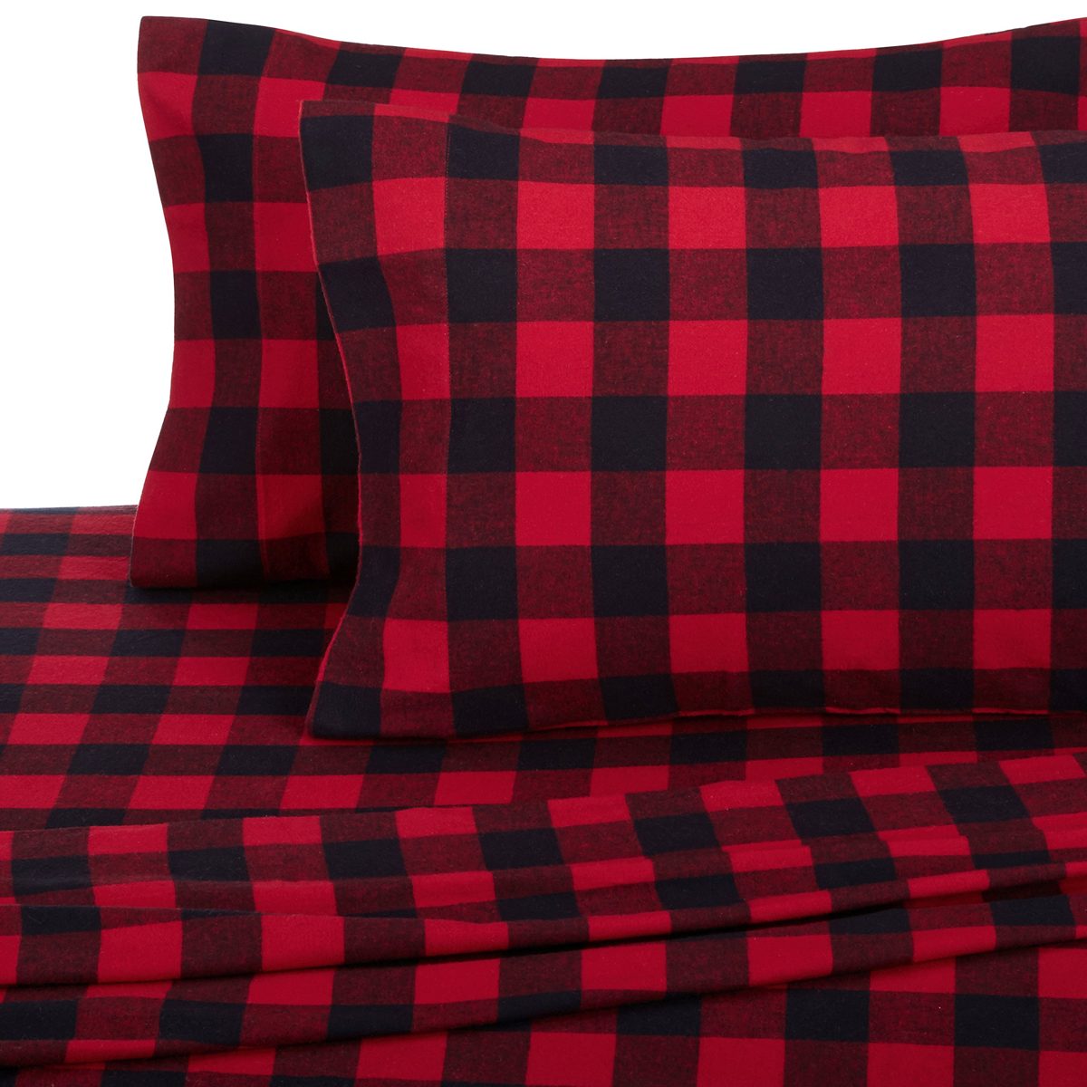 Pinzon by Amazon 160 GSM Plaid Flannel Sheet Set