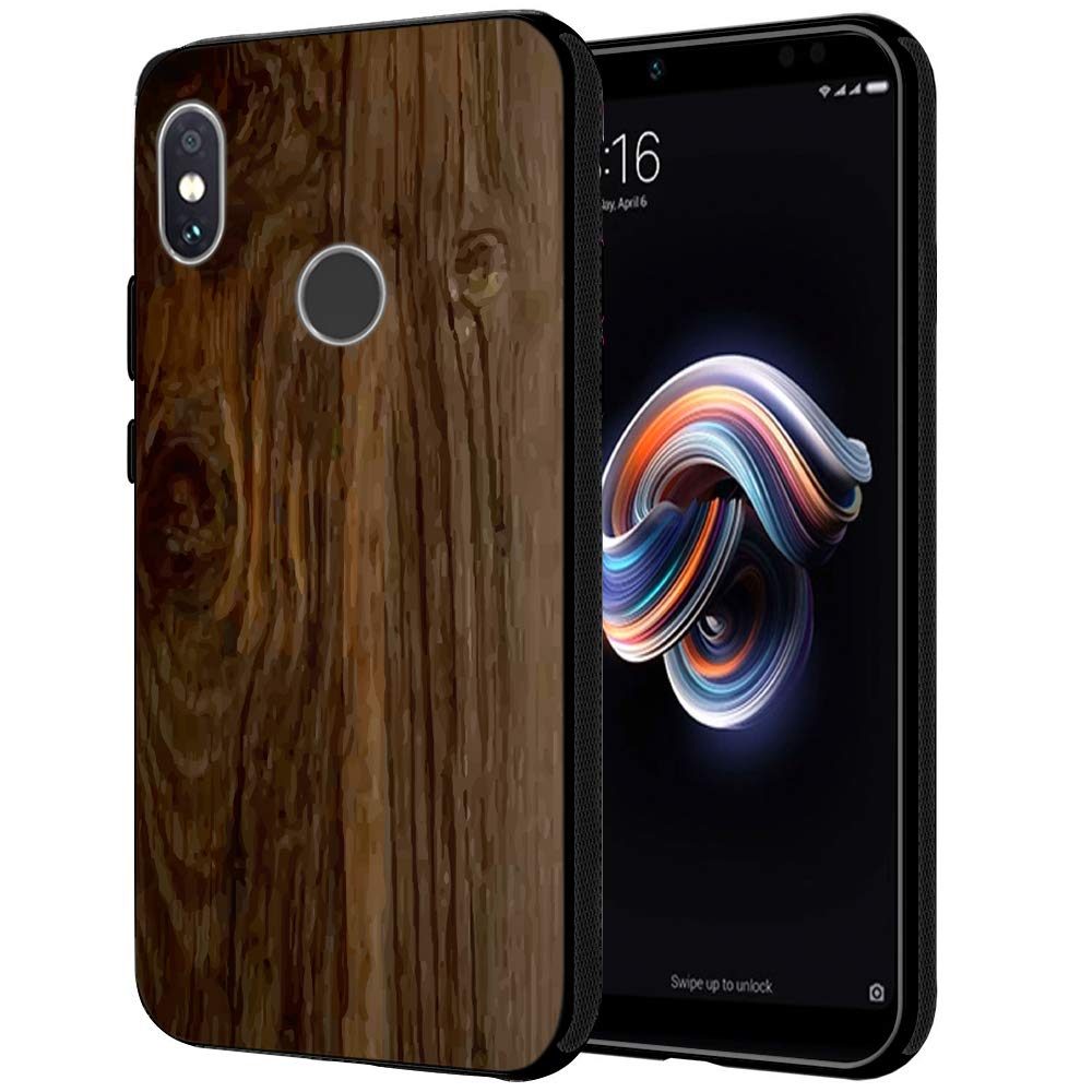 Amazon Brand - Solimo Designer Wooden Texture Printed Hard Back Case Mobile Cover for Redmi Note 6 Pro