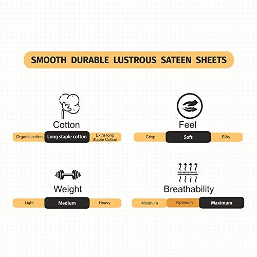 UMI 100% Cotton Plain Sateen Quality Flat Sheet
