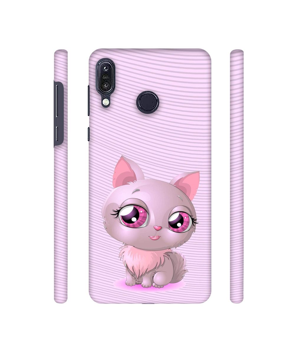 Amazon Brand - Solimo Designer Cute Pink Cat 3D Printed Hard Back Case Mobile Cover for Asus Zenfone Max M1 ZB555KL