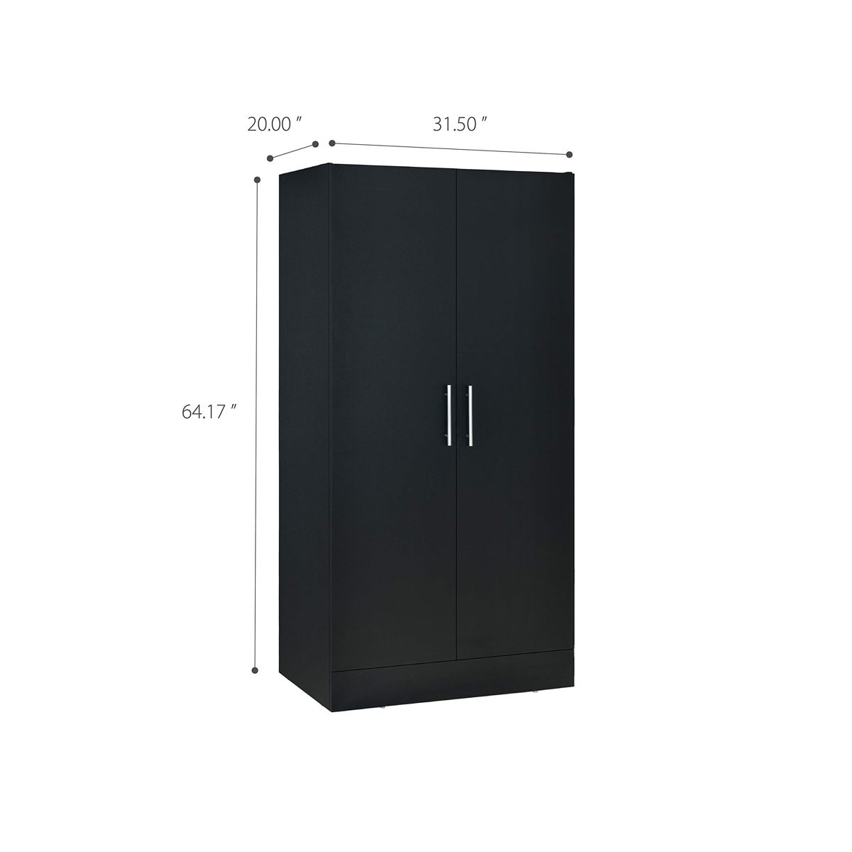 AmazonBasics Classic Storage Cabinet/Armoire - 32-Inch, Black