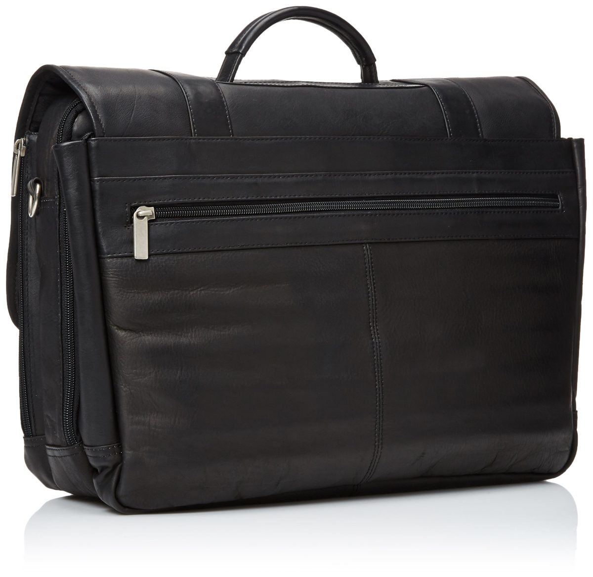 David King Men's Porthole Laptop Briefcase, Black