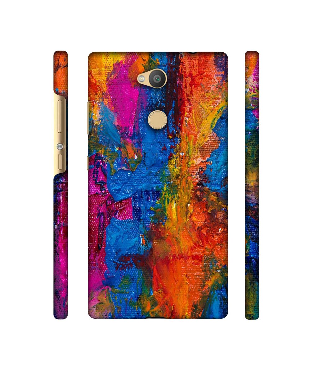 Amazon Brand - Solimo Designer Dark Multicolor Canvas 3D Printed Hard Back Case Mobile Cover for Sony Xperia L2