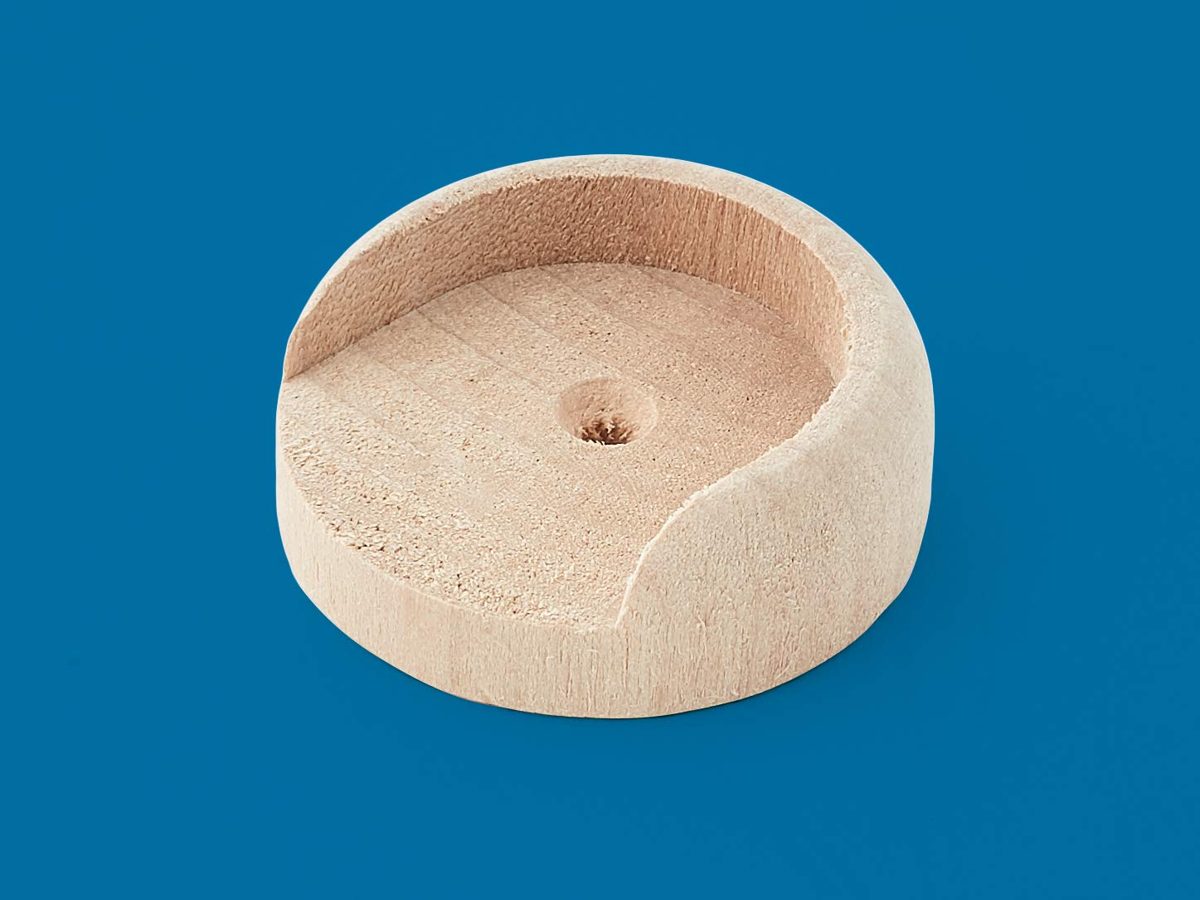 AmazonCommercial Rod Holder Closet Pole Socket, Wood, 10-Pack