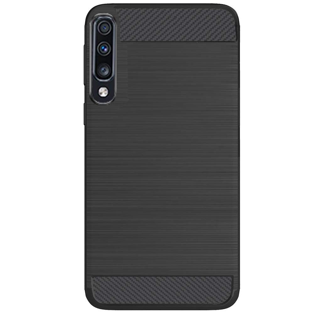 Amazon Brand - Solimo Protective Mobile Cover (Soft & Flexible Back Case) for Samsung Galaxy A70 (Black)