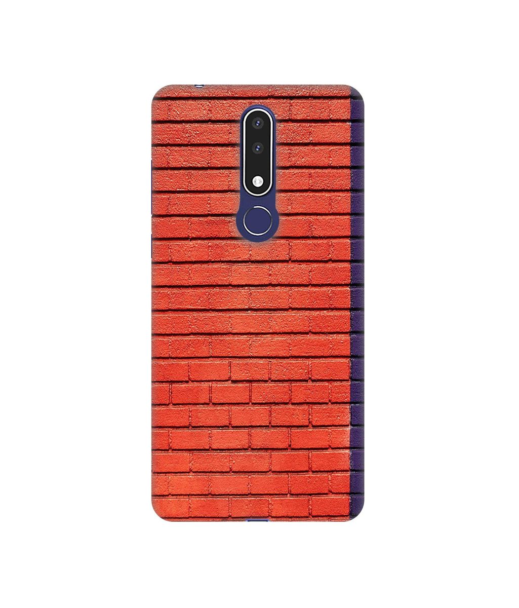 Amazon Brand - Solimo Designer Red and Purple Brick 3D Printed Hard Back Case Mobile Cover for Nokia 3.1 Plus