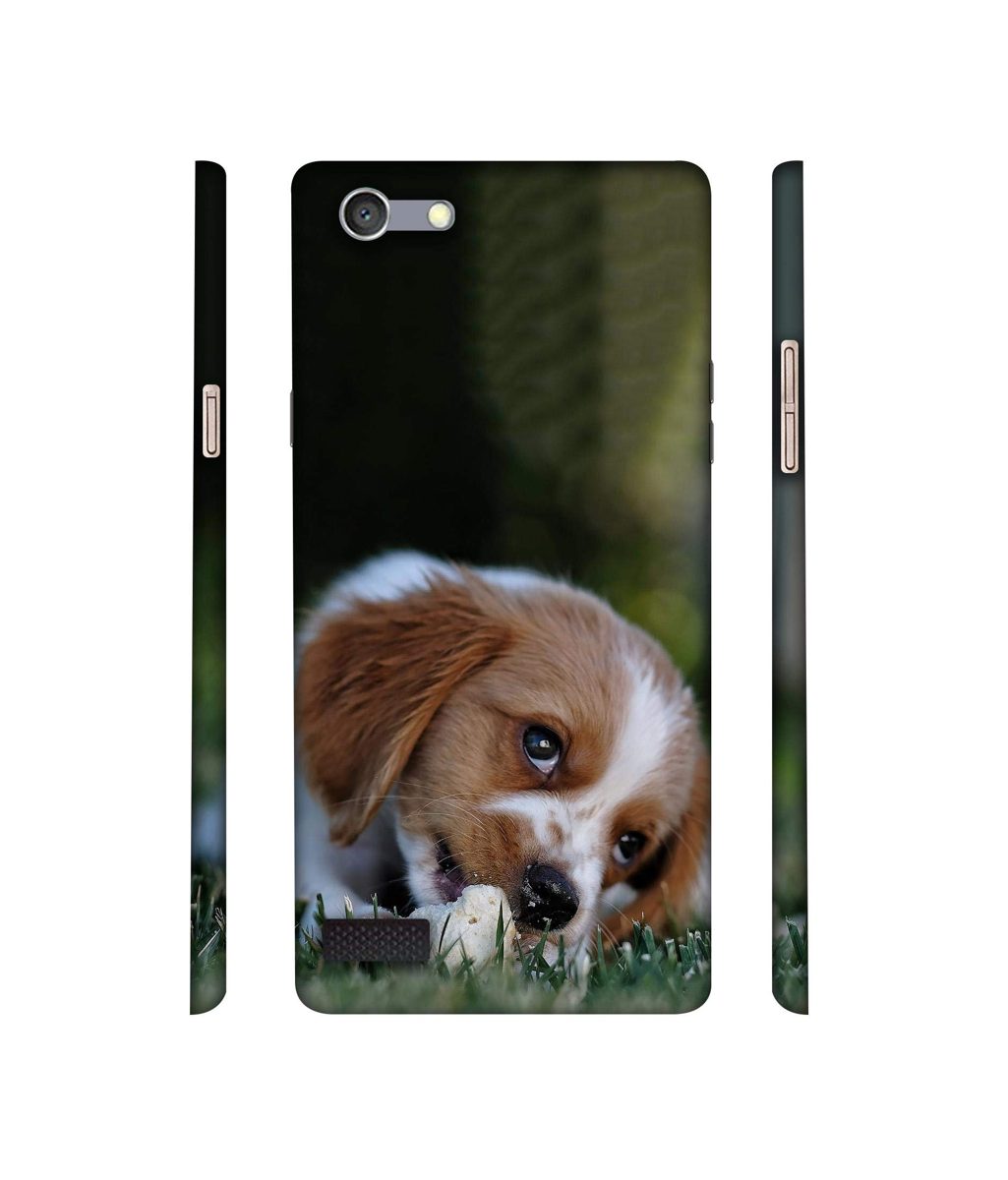 Amazon Brand - Solimo Designer Cute Puppy 3D Printed Hard Back Case Mobile Cover for Oppo Neo 7