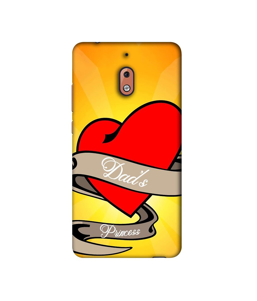 Amazon Brand - Solimo Designer Dad's Princess 3D Printed Hard Back Case Mobile Cover for Nokia 2.1