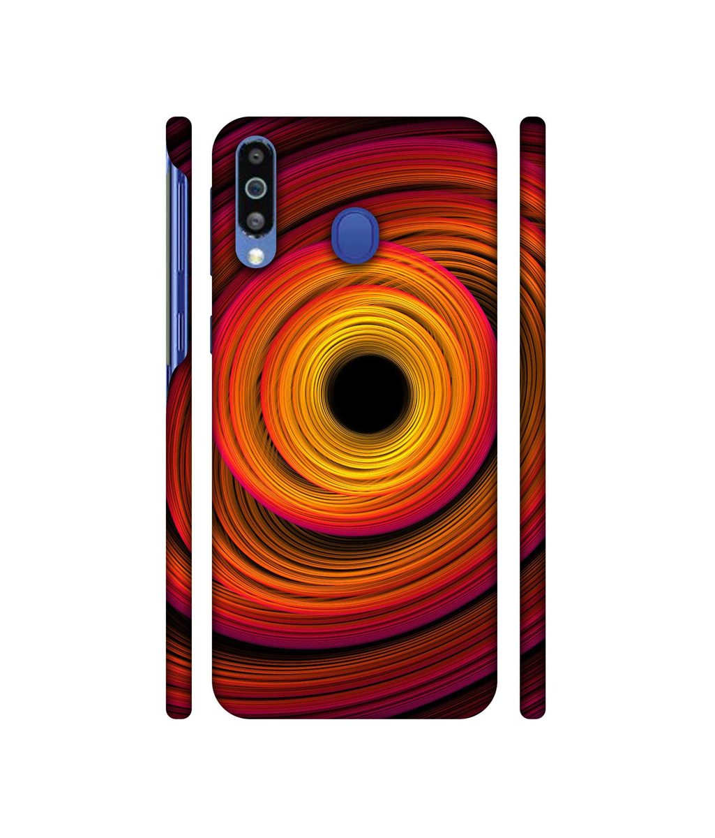 Amazon Brand - Solimo Designer Circle Patternn 3D Printed Hard Back Case Mobile Cover for Samsung Galaxy M21