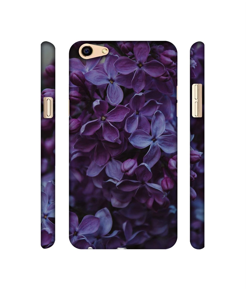 Amazon Brand - Solimo Designer Purple Flowers 3D Printed Hard Back Case Mobile Cover for Oppo F3
