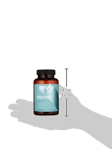 Amazon Brand - Revly Mind Food, Contains B Vitamins, Ginko Biloba, Asian Ginseng and Gotu Kola extract, 120 Capsules, 1 to 4 Month Supply