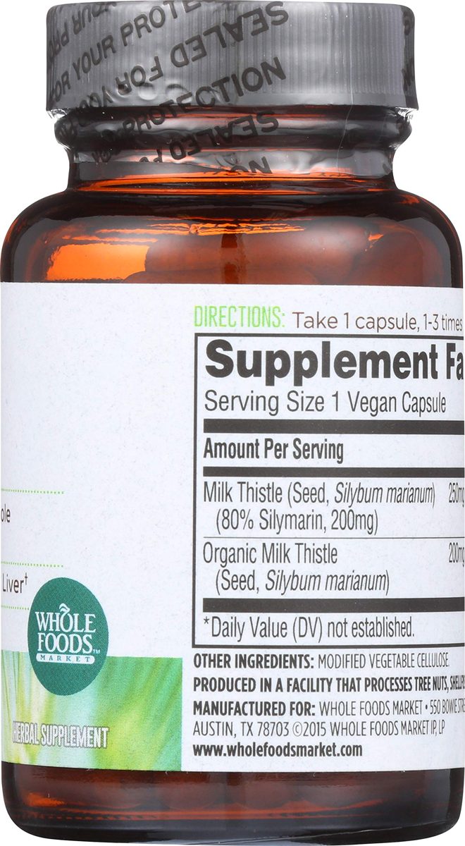 Whole Foods Market, Milk Thistle, 60 ct