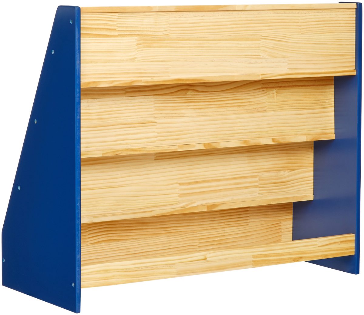 AmazonBasics Single-Sided Wooden Bookディスプレイ、ブルー