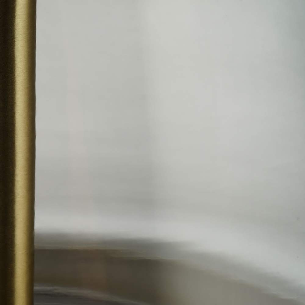 Amazon Brand – Rivet Modern Glass Table Lamp with Bulb, 16.63"H, Smoked Gray and Brass