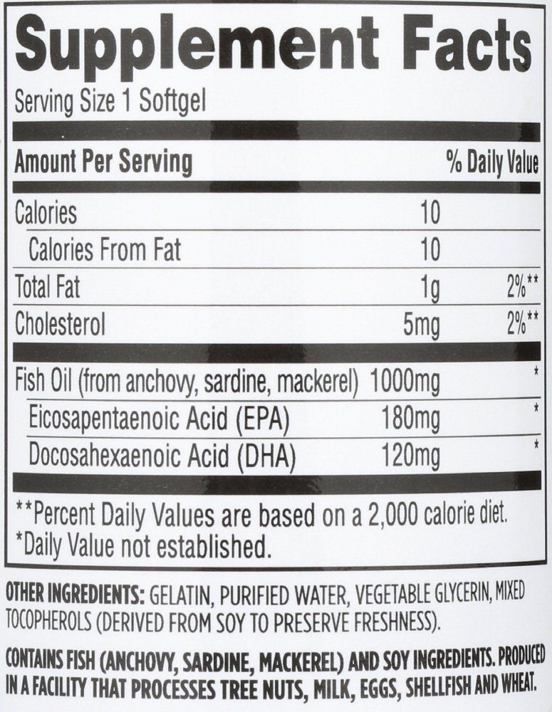 365 Everyday Value, Fish Oil, 100 ct