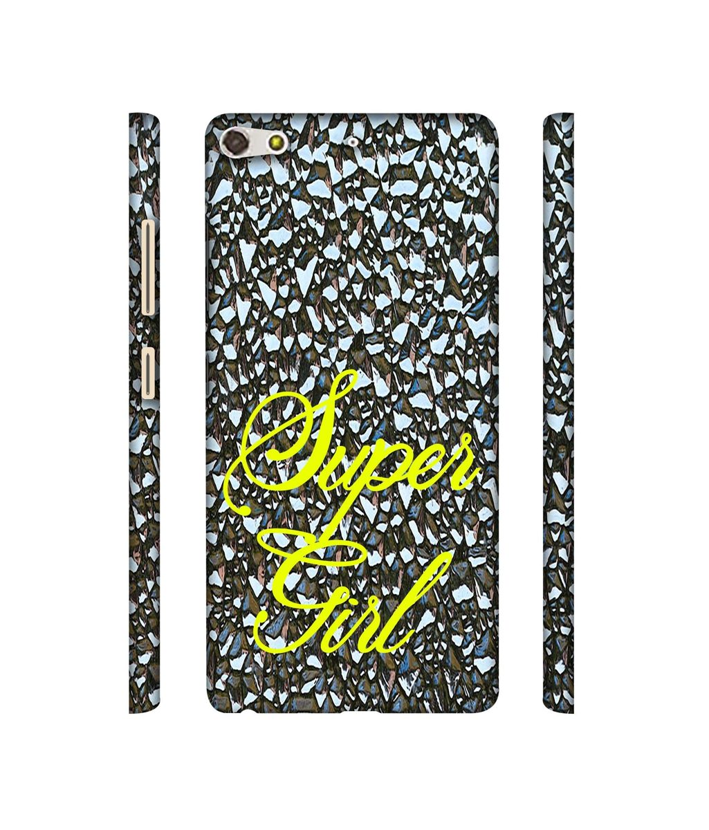Amazon Brand - Solimo Designer Super Girl On Foil 3D Printed Hard Back Case Mobile Cover for Gionee Elife S7