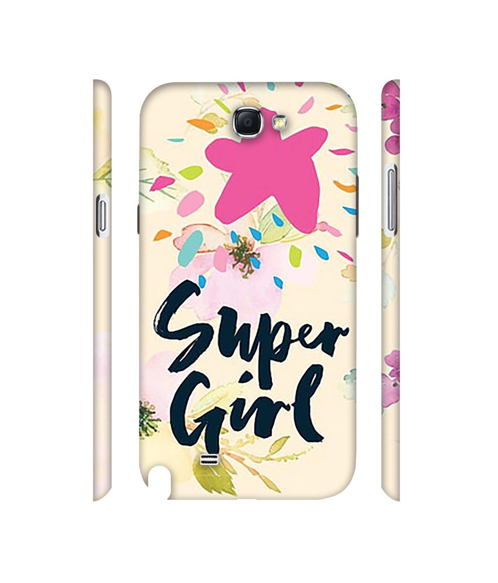 Amazon Brand - Solimo Designer Super Girl 3D Printed Hard Back Case Mobile Cover for Samsung Galaxy Note 2 N7100