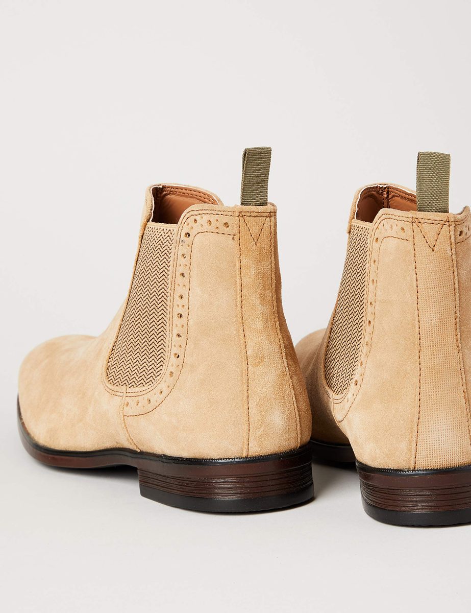 find. Mens^Men's Formal Leather Chelsea Boots, Rich Brown, US 11