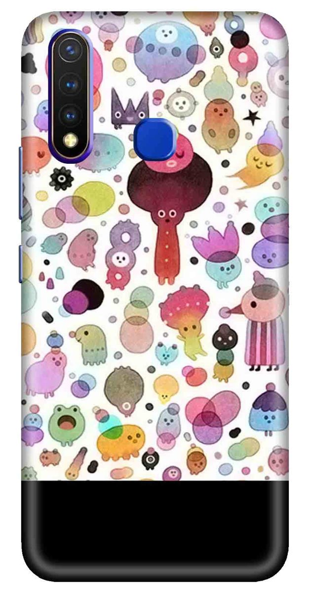 Amazon Brand - Solimo Designer Panda Pattern 3D Printed Hard Back Case Mobile Cover for Vivo Y19 / Vivo U20