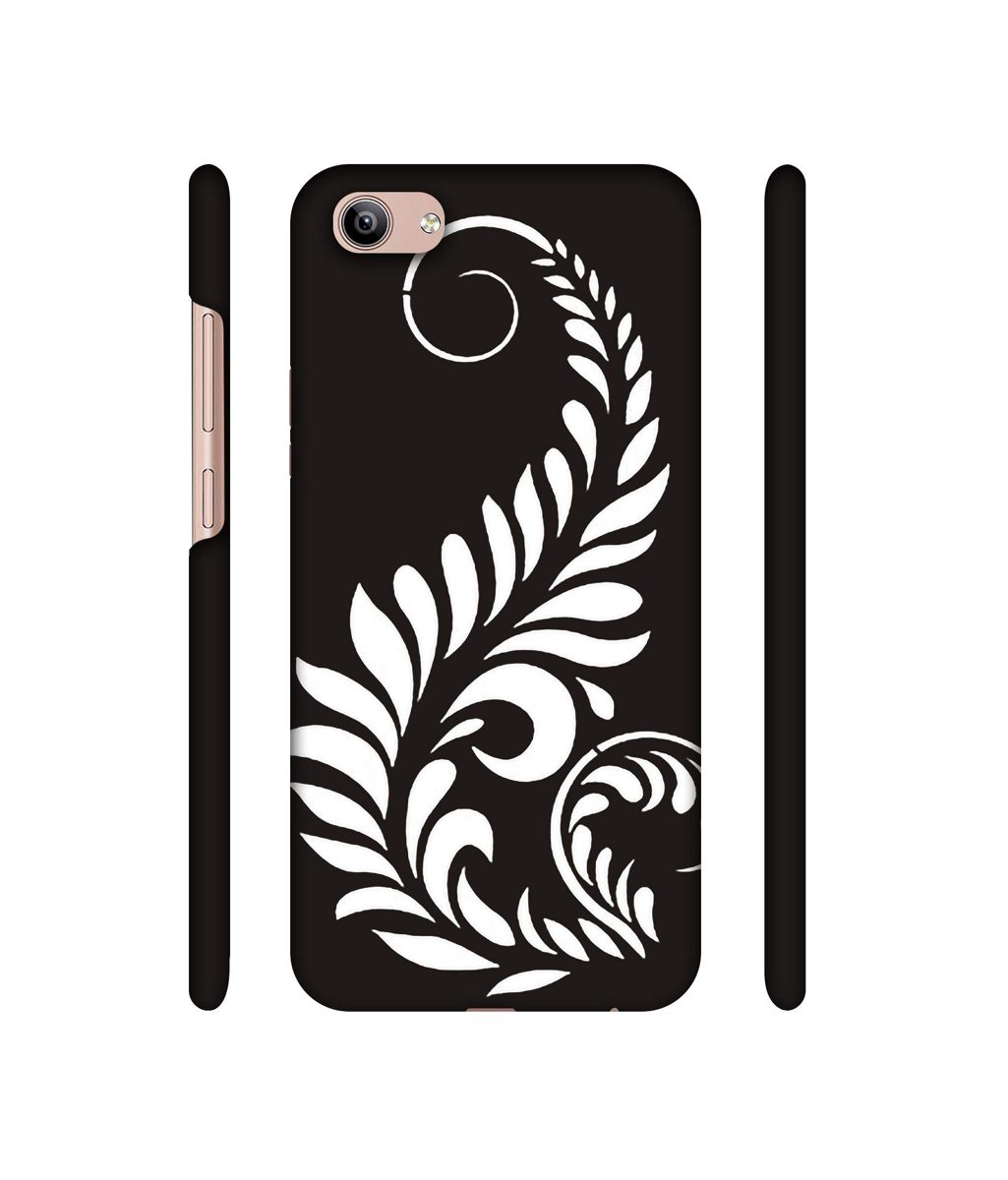 Amazon Brand - Solimo Designer Simple White Rangoli 3D Printed Hard Back Case Mobile Cover for Vivo Y81i