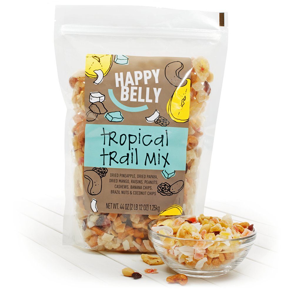 Amazon Brand - Happy Belly Tropical Trail Mix, 44 Ounce