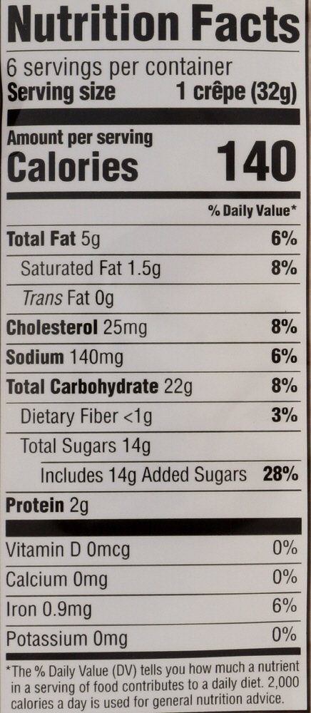 Whole Foods Market, Chocolate Filled Crepes, 6 CT (Frozen)