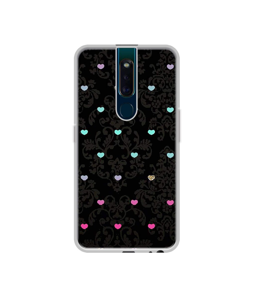 Amazon Brand - Solimo Designer Heart Texture UV Printed Soft Back Case Mobile Cover for Oppo F11 Pro