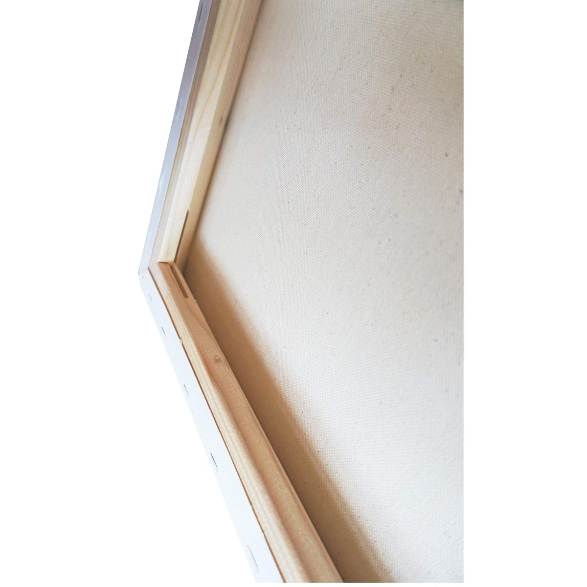 Eono by Amazon - Stretched Canvas Chunky 40cm x 40cm Blank 100% Cotton