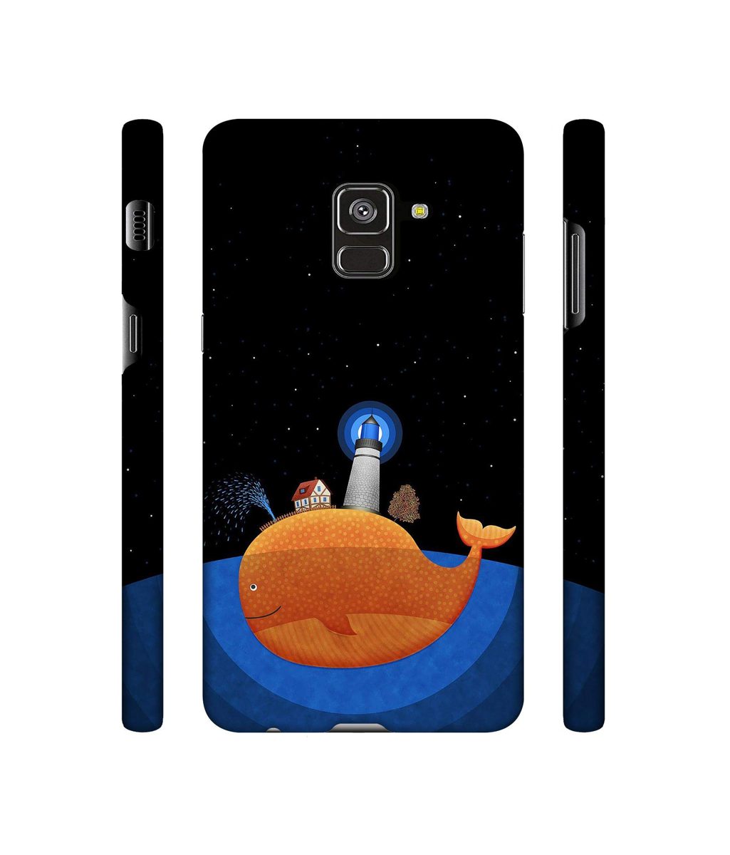 Amazon Brand - Solimo Designer Whale 3D Printed Hard Back Case Mobile Cover for Samsung Galaxy A8 Plus