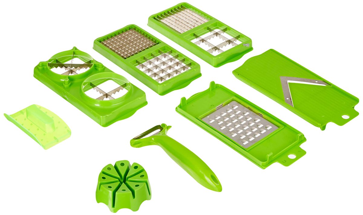 Amazon Brand - Solimo Vegetable Cutter (12 pieces)