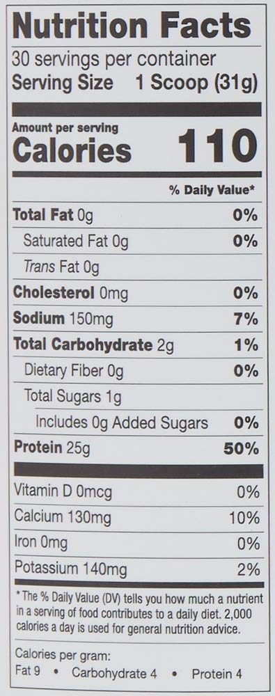 Amazon Brand - Revly 100% Grass-Fed Whey Protein Isolate Powder, Strawberry, 2.05 lbs, 30 Servings, No added rbgh/rbst‡, no artificial colors or flavors