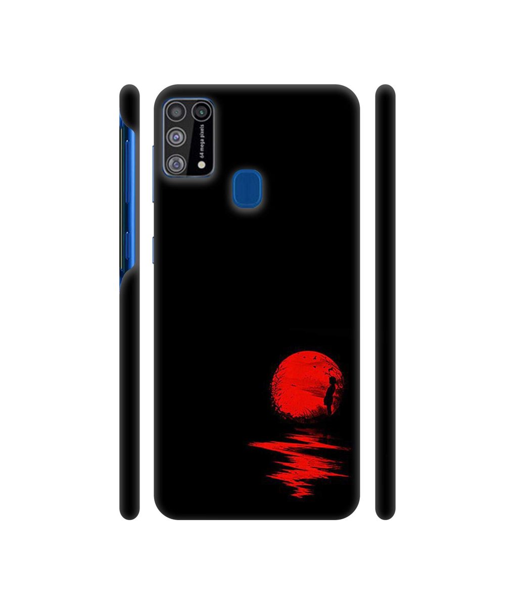 Amazon Brand - Solimo Designer Red Moon 3D Printed Hard Back Case Mobile Cover for Samsung Galaxy M31