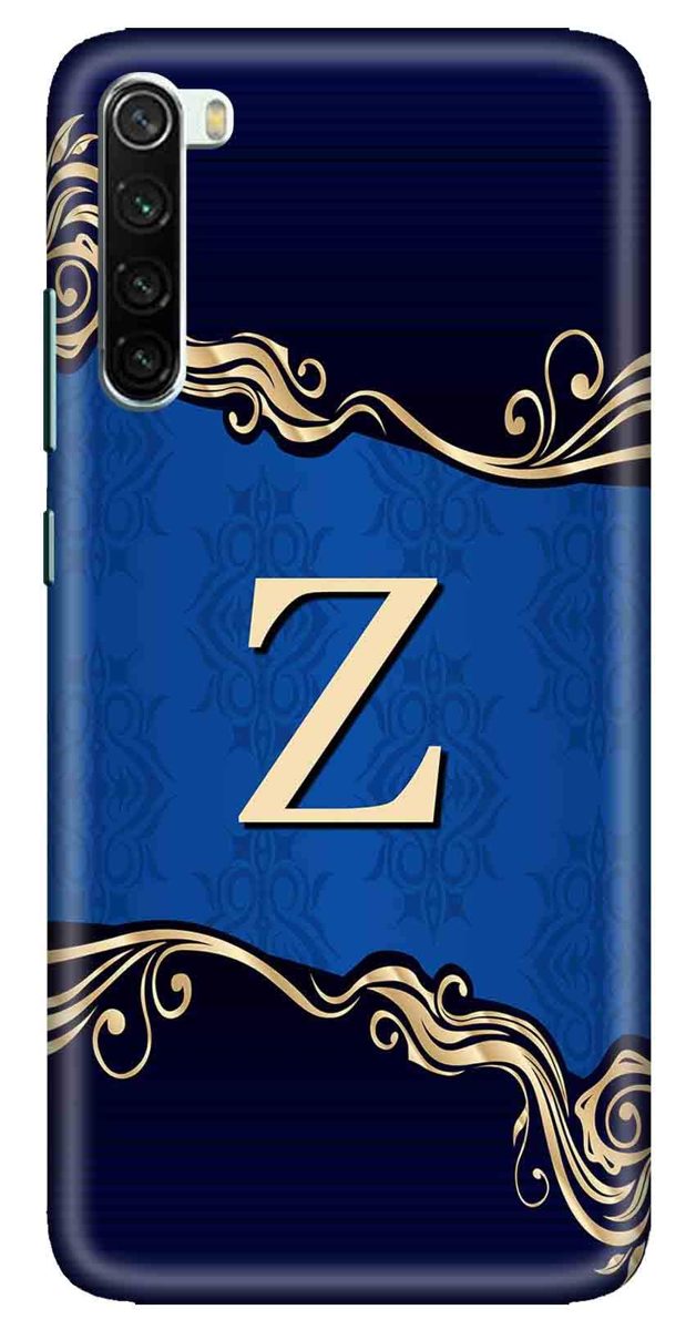 Amazon Brand - Solimo Designer Blue Pattern Alphabet-Z 3D Printed Hard Back Case Mobile Cover for Xiaomi Redmi Note 8